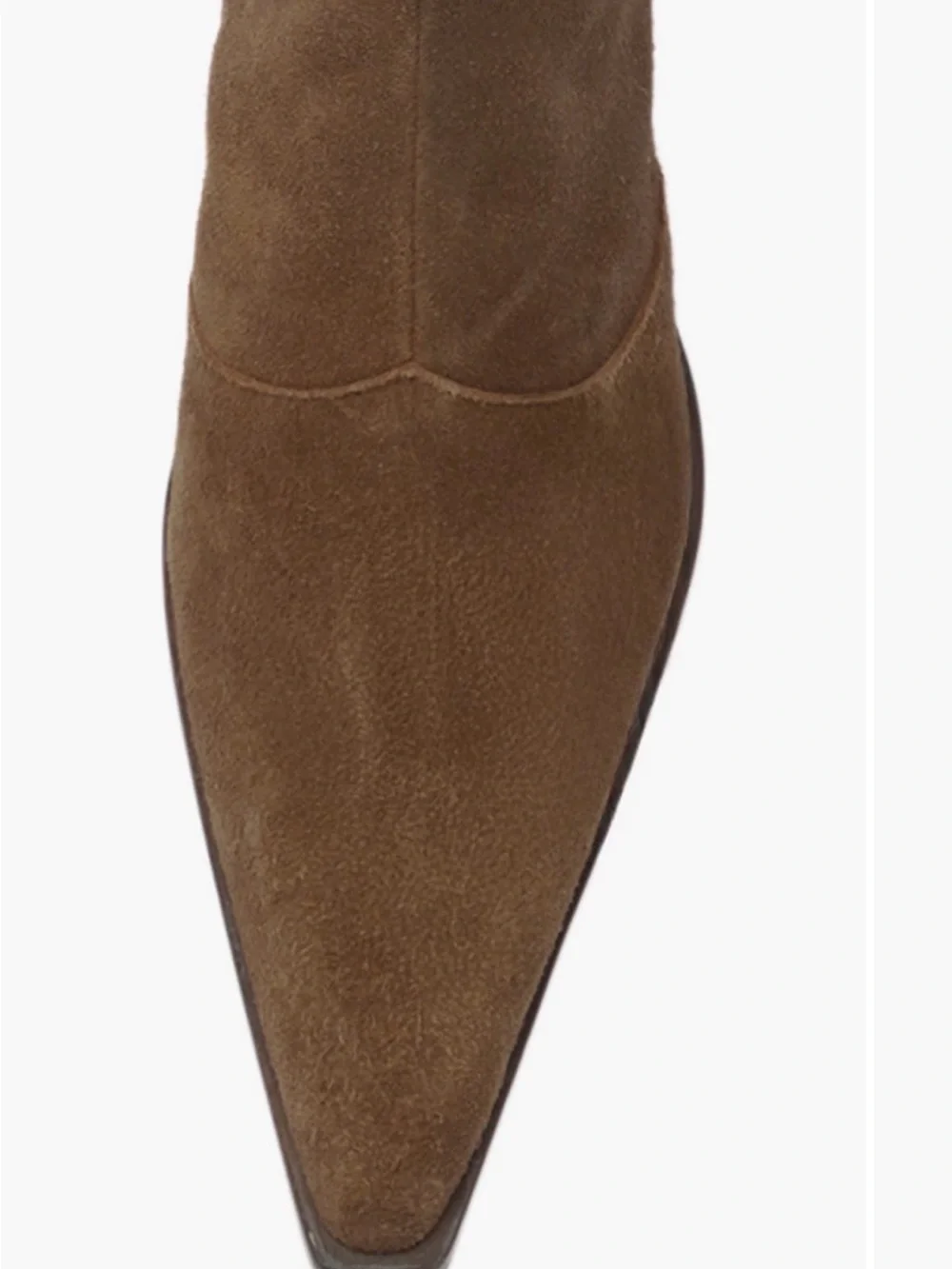Schutz Rafaela Up Mid Boots Women 9.5B Brown Suede Knee High Block Heel NWT